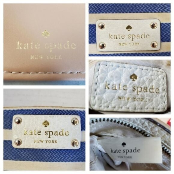 Kate Spade Southport Ave Shoulder Bag Cora Crossbody Blue White Stripe WOMAN'S - Picture 12 of 16